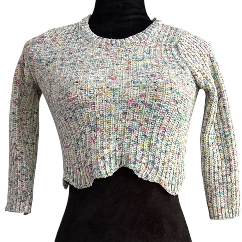 Girls Design History Multicolor Speckled Knit Sweater -Size 6